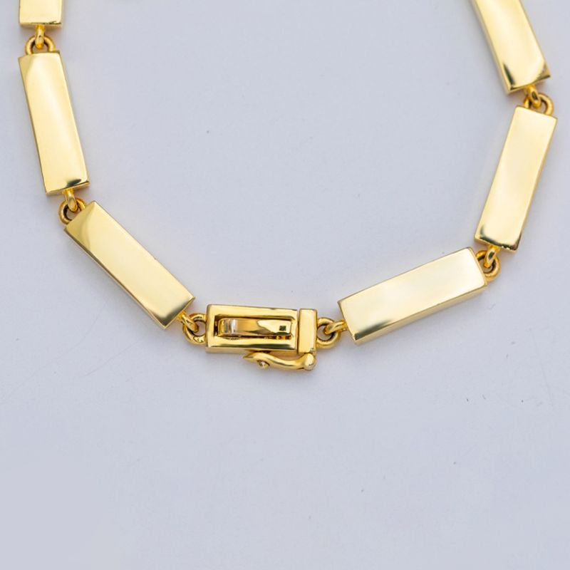Art Deco Two Tone Round Cut White Sapphire Tennis Bracelet For Women Belovegrace