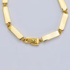 Art Deco Two Tone Round Cut White Sapphire Tennis Bracelet For Women Belovegrace