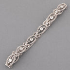 Antique Round Cut White Sapphire Tennis Bracelet For Women Belovegrace