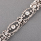 Antique Round Cut White Sapphire Tennis Bracelet For Women Belovegrace