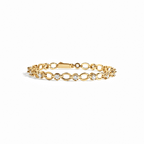 Luxury Jewelry Golden Fashion Round Cut White Sapphire Bracelet For Women
