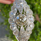 Luxury Jewelry Vintage Two Tone Halo Round Cut White Sapphire Bangle Bracelet For Women