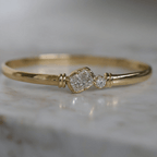 Luxury Jewelry Unique Design Golden Bezel Radiant & Round Cut White Sapphire Bangle Bracelet For Women