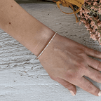 Classic Yellow Gold Baguette & Round Cut White Sapphire Bangle Bracelet For Women