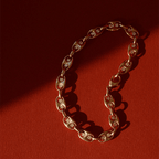 Unique Design Yellow Gold Round Cut White Sapphire Chain Bracelet For Women