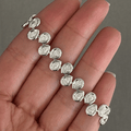 Luxury Jewelry Bezel Pear Cut White Sapphire Tennis Bracelet For Women