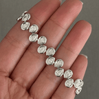 Luxury Jewelry Bezel Pear Cut White Sapphire Tennis Bracelet For Women