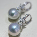 Elegant Round & Marquise Cut Pearl Drop Earrings For Women Belovegrace