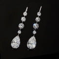 Elegant Pear & Round Cut Drop Earrings For Women Belovegrace