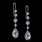 Elegant Pear & Round Cut Drop Earrings For Women Belovegrace