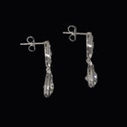 Luxury Pear Shape Cushion & Round Cut White Sapphire Drop Earrings For Women