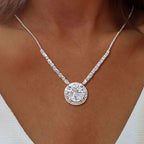 Classy Marquise & Round Cut Pendant Necklace For Women Belovegrace