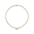 Golden Serpent designs Pear Cut White Sapphire Luxury Jewelry Wedding Necklace For Women Belovegrace