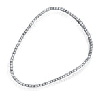 Classic Round Cut White Sapphire Tennis Necklace For Women Belovegrace