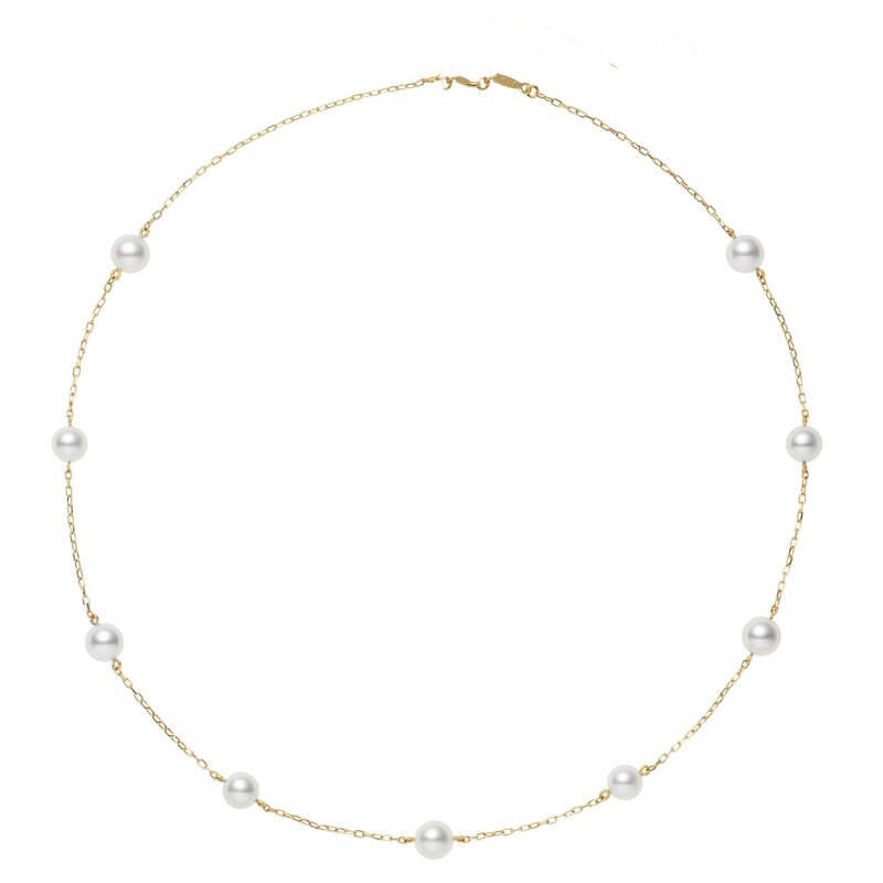 Luxury Jewelry Pearl Pewelry Golden Classic Round Pearl Pendant Necklace For Women