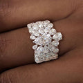 Pear Cut White Sapphire Wedding Band For Women Belovegrace