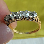 Two Tone Five Stone Cushion Cut White Sapphire Wedding Band For Women Belovegrace