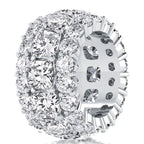 Eternity Cushion Cut White Sapphire Wedding Band Eternity Band For Women Belovegrace
