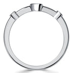 Vintage Bezel Setting Round Cut Blue Sapphire Wedding Ring For Women Belovegrace