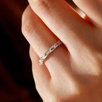 Classic Baguette Cut White Sapphire Eternity Wedding Band For Women Belovegrace