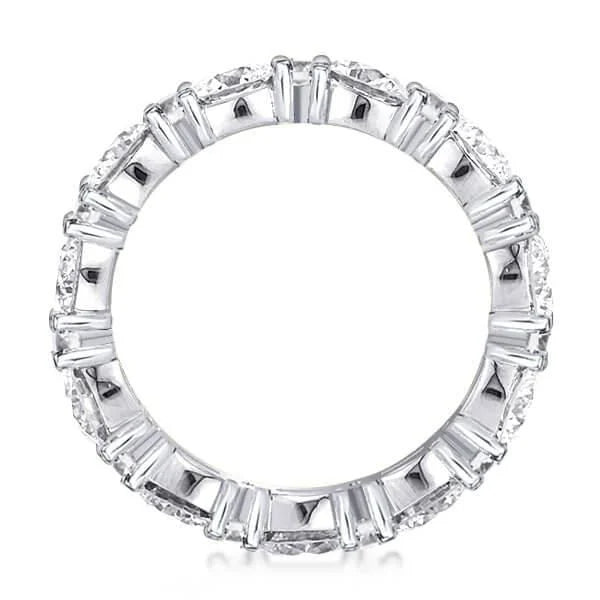 Classic Baguette Cut White Sapphire Eternity Wedding Band For Women Belovegrace
