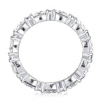 Classic Baguette Cut White Sapphire Eternity Wedding Band For Women Belovegrace