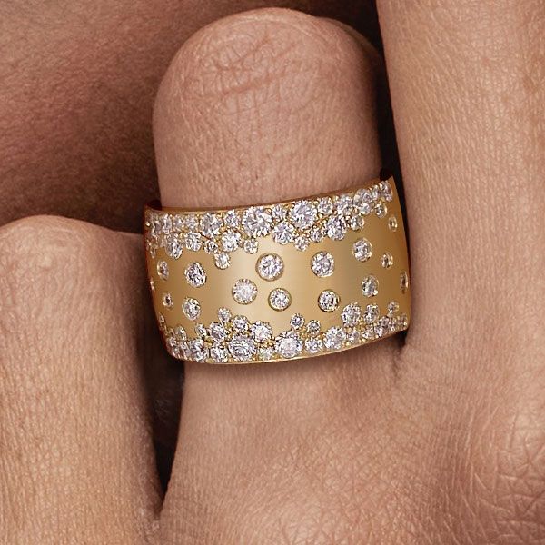 Golden Round Cut White Sapphire Wedding Band For Women Belovegrace