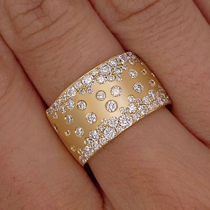 Golden Round Cut White Sapphire Wedding Band For Women Belovegrace