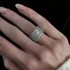 Round Cut White Sapphire Wedding Band For Women Belovegrace