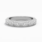 Luxury Jewelry Round Cut White Moissanite Eternity Wedding Band For Women