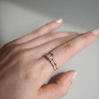 Yellow Gold Bezel Heart Cut White Sapphire Engagement Ring