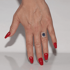 Vintage Halo Yellow Gold Oval Cut Blue Sapphire Engagement Ring