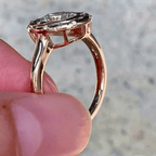 Luxury Jewelry Yellow Gold Halo Bezel Oval Cut White Sapphire Engagement Ring