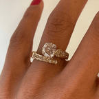 Luxury Jewelry Unique Design Yellow Gold Cushion Cut Canary Sapphire Engagement Ring