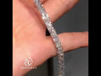 Luxury Jewelry Classic Cushion Cut White Sapphire Tennis Bracelet For Women