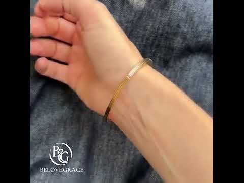 Luxury Jewelry Eternity Round Cut Pearl & White Sapphire Bangle Bracelet For Women