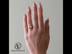 Unique Design Solitaire Yellow Gold Bezel Cushion Cut White Sapphire Engagement Ring